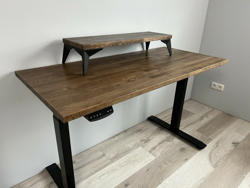 Biurko Drewniane ELITEDESK BIURKO DĘBOWE ELEKTRYCZNE 16063 CM