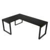 biurko narozne loft czarne lewostronne
