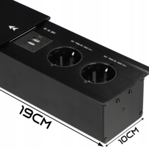 2. Gniazdo przesuwne 2x230V + 2x USB