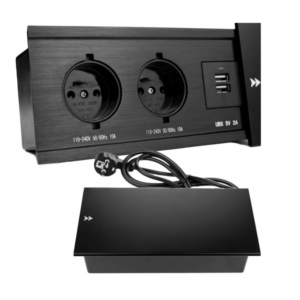 2. Gniazdo przesuwne 2x230V + 2x USB